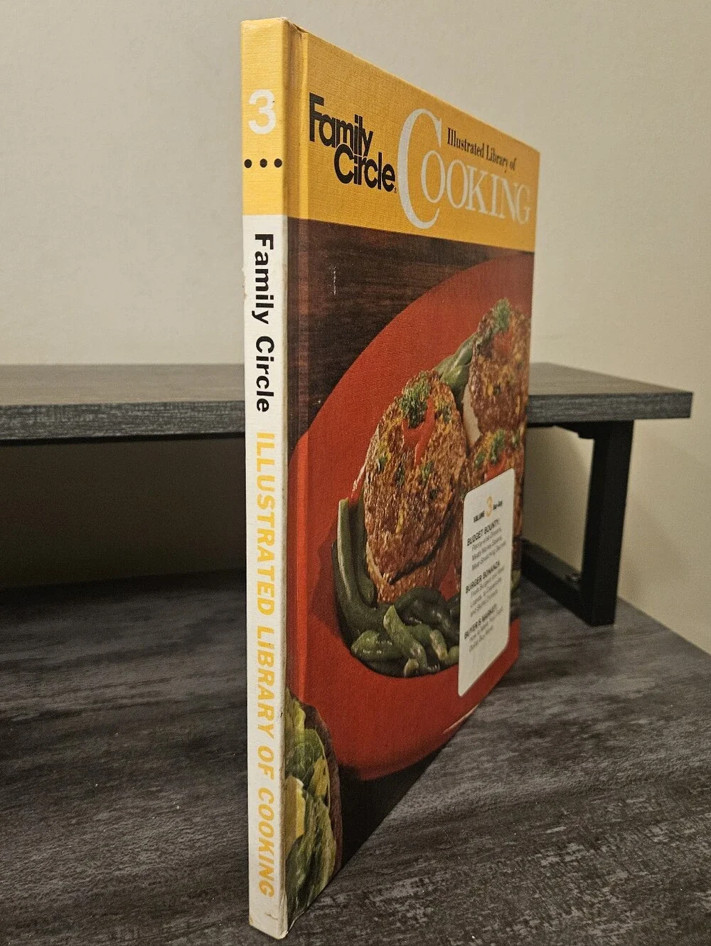 Vintage 1972 Family Circle Illustrated Library of Cooking Volume 3 Hardcover